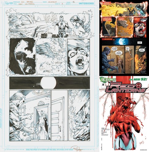 Signed red lanterns - signed, art